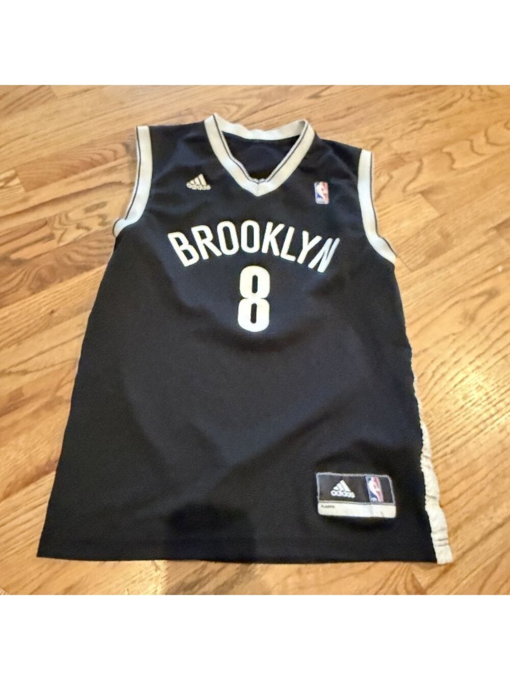 Adidas Black White Brooklyn #8 Basketball Jersey WIlliams XS